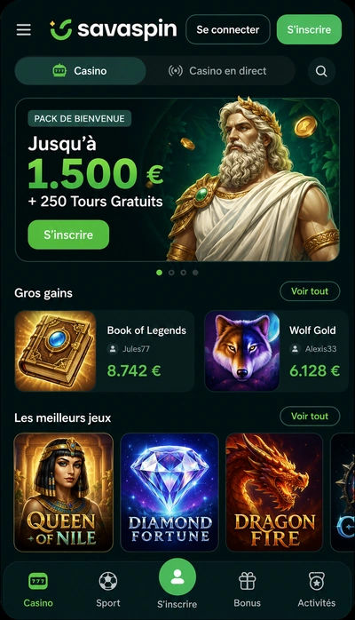 SavaSpin casino application mobile PWA