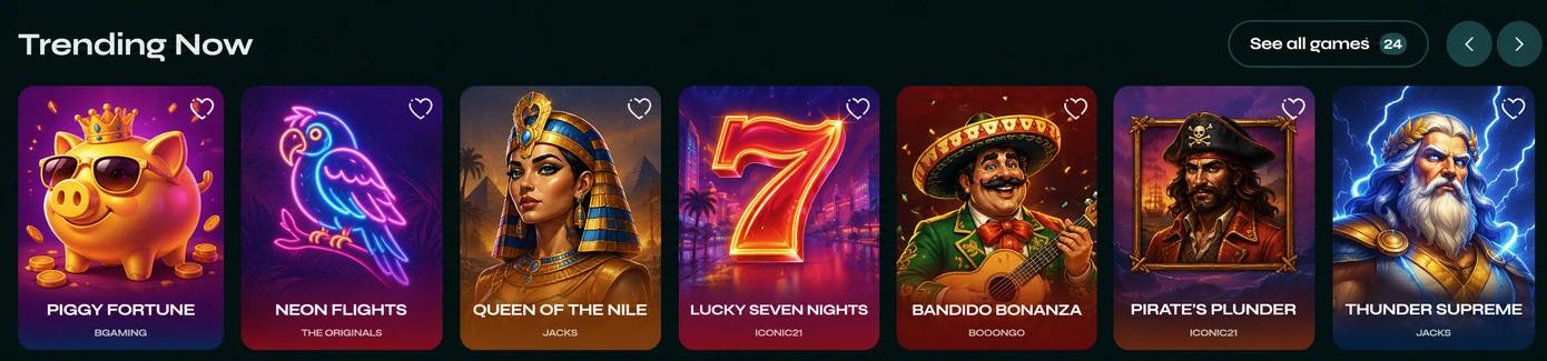 Jeux tendance SavaSpin Casino